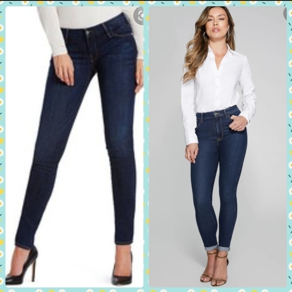 MARCIANO SKINNY DARK WASH JEANS SIZE 28